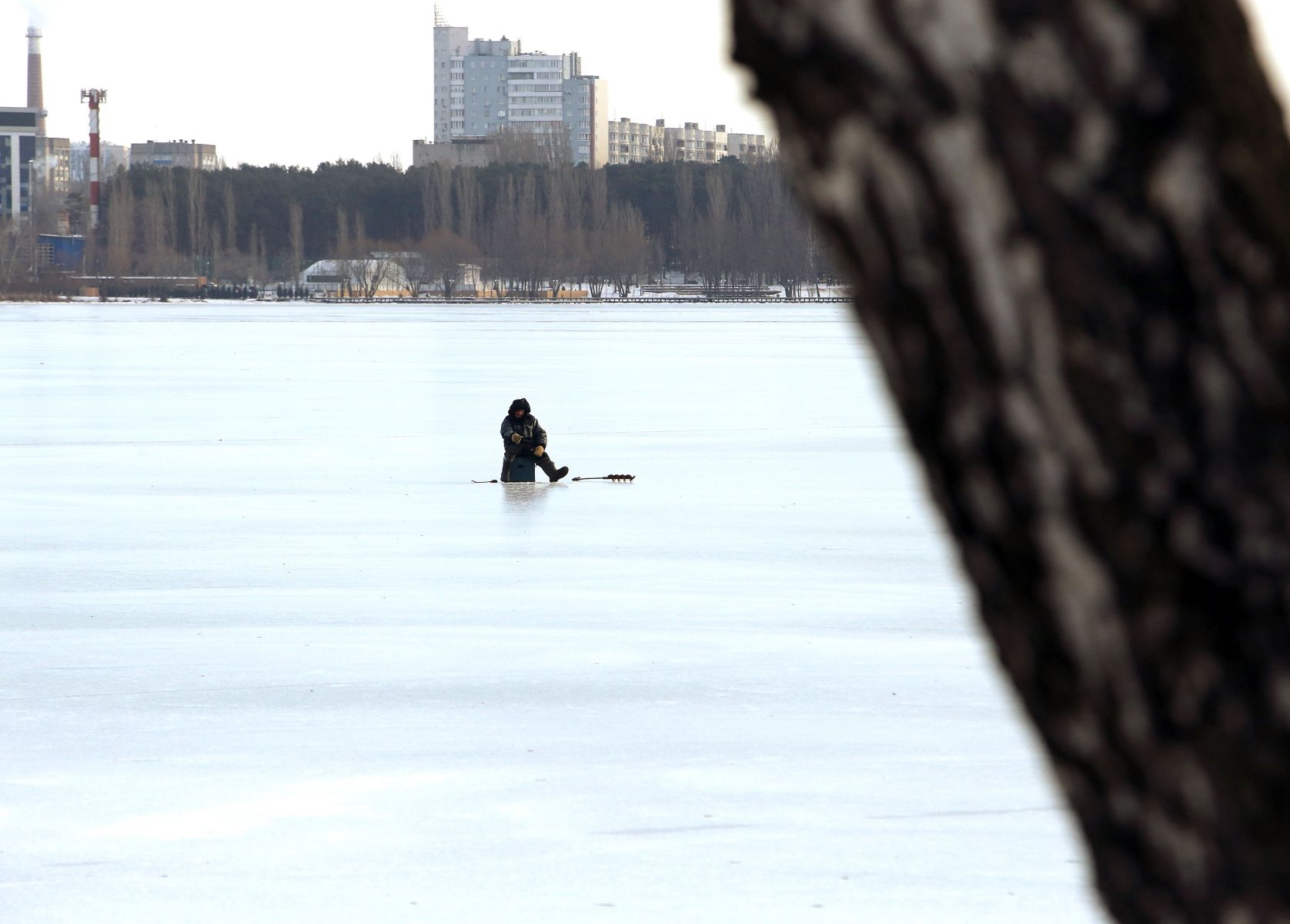Воронежцев предупредили об&nbsp;опасности льда на&nbsp;водохранилище