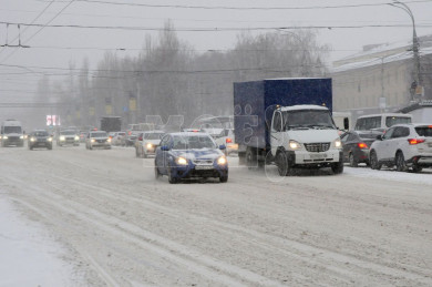 Огромная пробка сковала Московский проспект в Воронеже