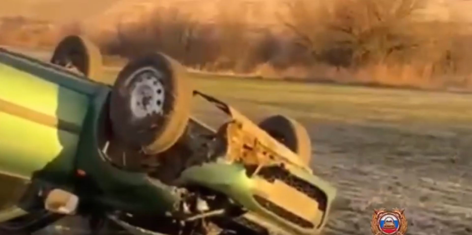 В Белгородской области перевернулась машина