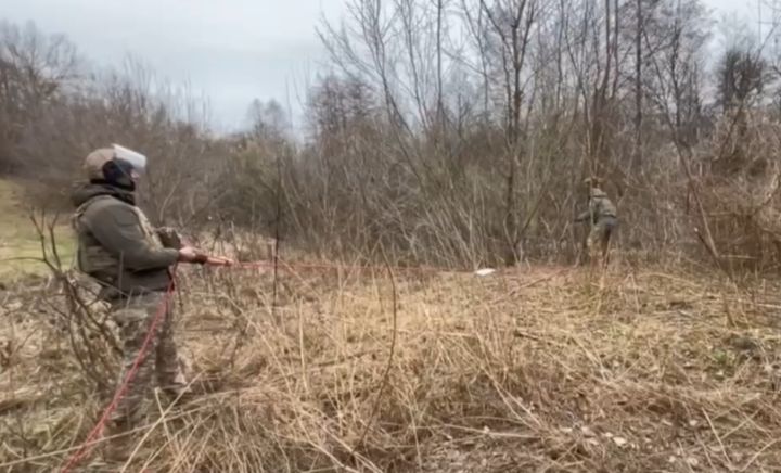 В Курской области уничтожили неразорвавшуюся часть беспилотника ВСУ