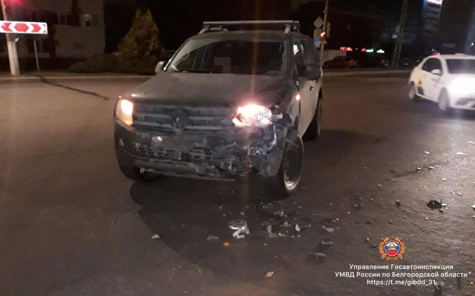 В Белгороде девушка пострадала в столкновении двух иномарок