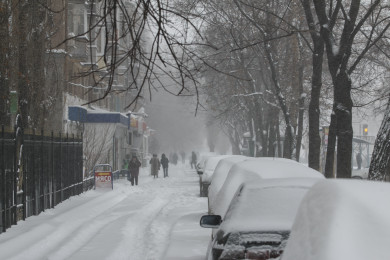 Сильный снегопад накроет Воронеж на выходных