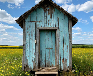 Младенец захлебнулся в выгребной яме при родах