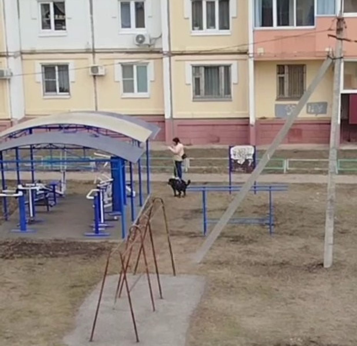 Липецкие собачники устроили туалет для своих питомцев прямо на детской площадке