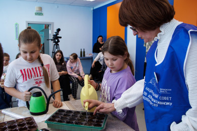 При участии атомщиков в Нововоронеже высадили семена Кремлевской елки