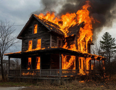 Жилой дом сгорел в Воронежской области: погибла женщина 