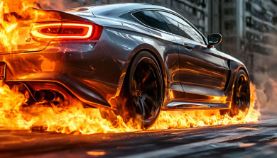 Авто вылетело с четвёртого этажа и загорелось: погибла автомобилистка (ВИДЕО)