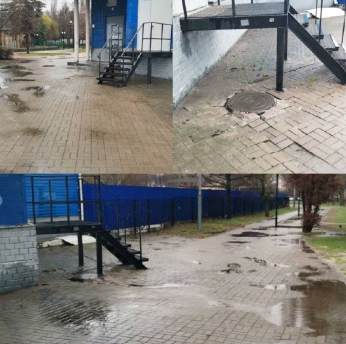 В Белгороде парк затапливали сточные воды гипермаркета