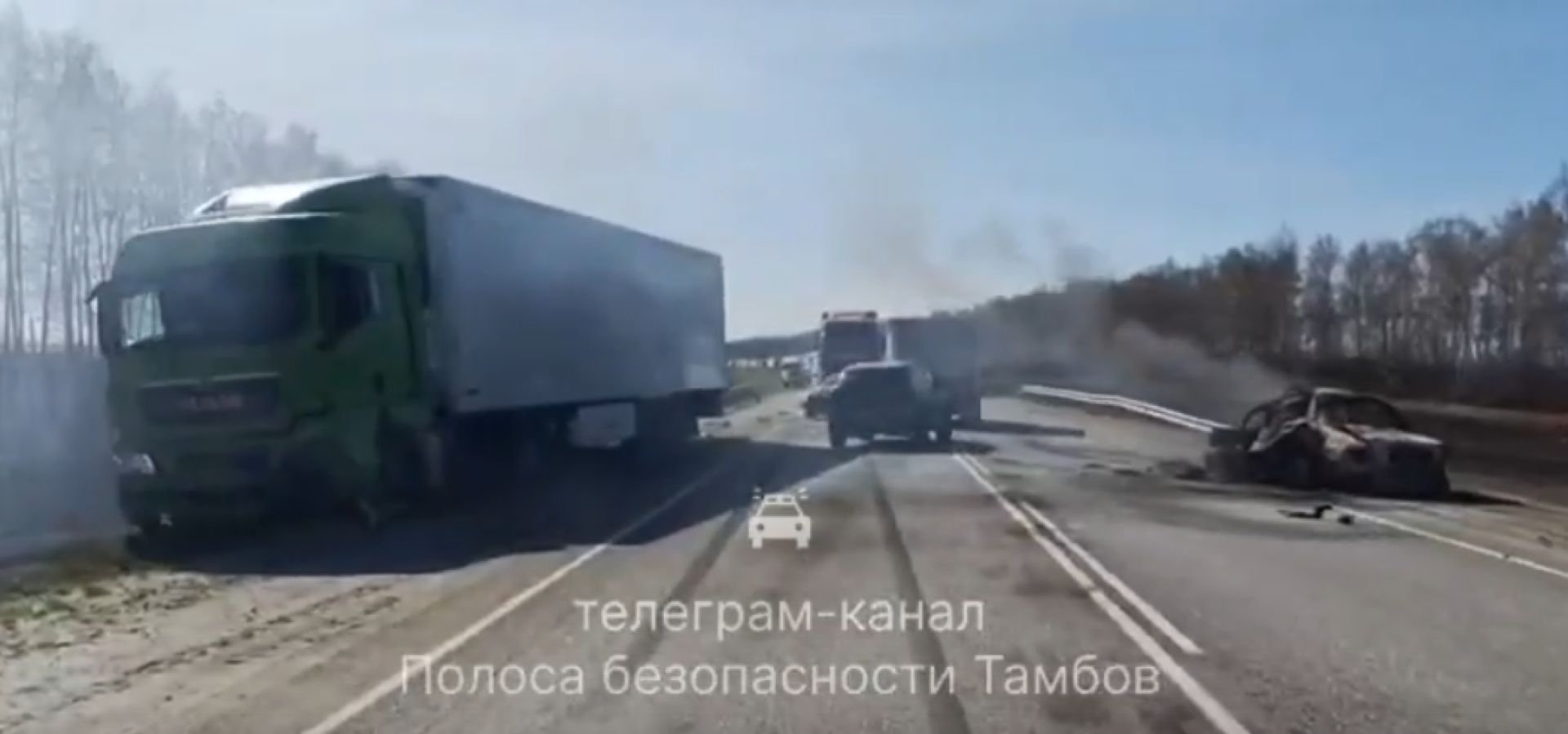 В Тамбовской области водитель легковушки выехал на встречную полосу и погиб под колесами грузовика