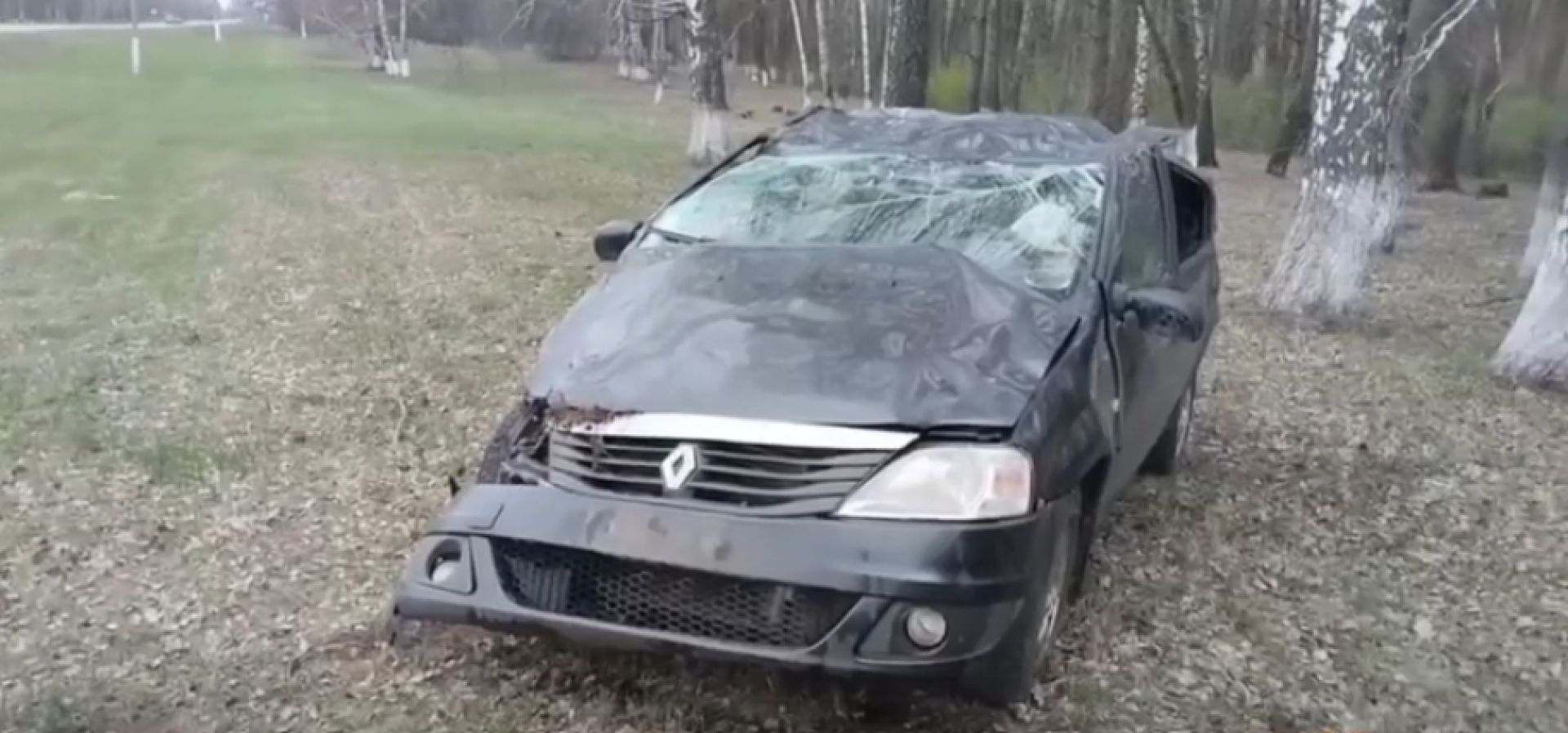 В Белгородской области перевернулась машина