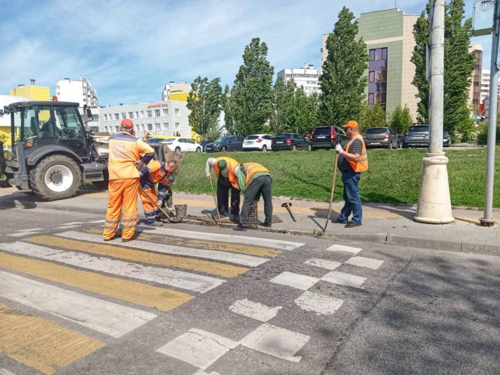 В Белгороде прочистили ливневку, из-за которой затапливало улицу Есенина