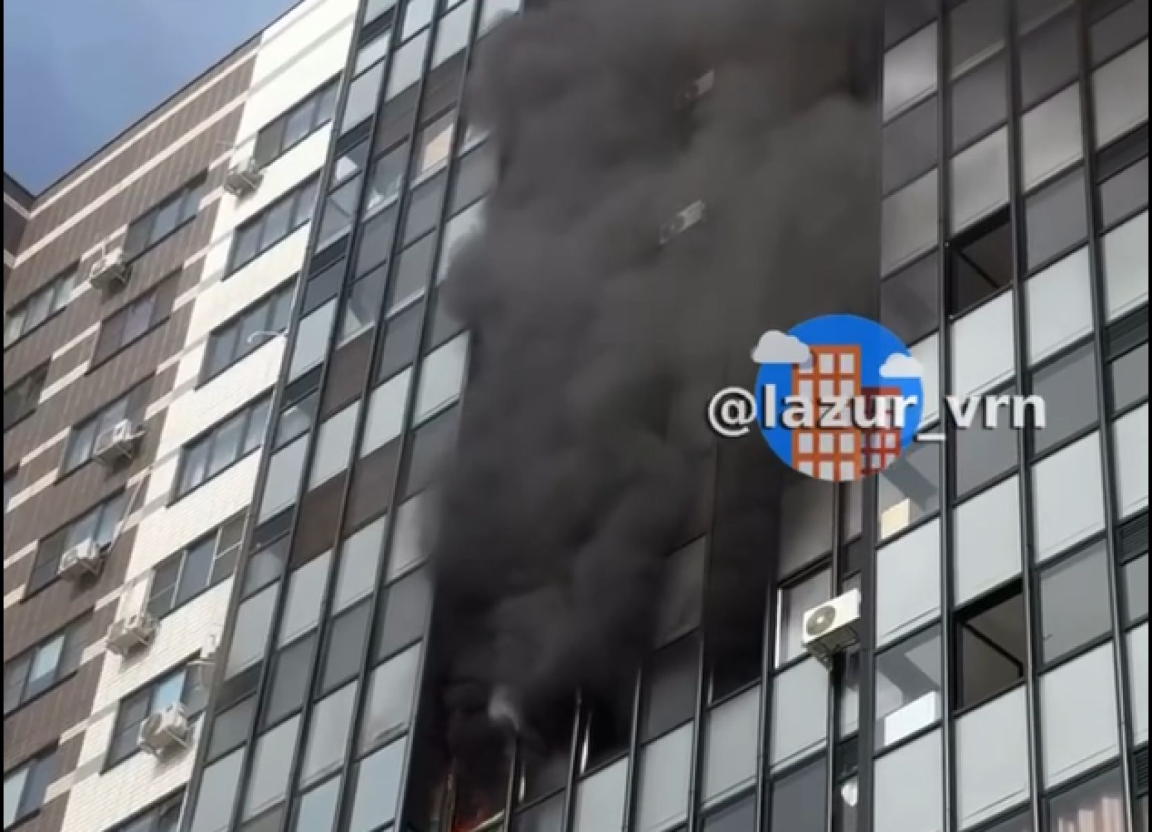 Квартира вспыхнула в воронежском ЖК