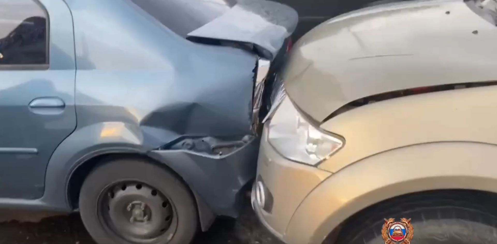 Четыре машины столкнулись паровозиком на подъезде к Белгороду