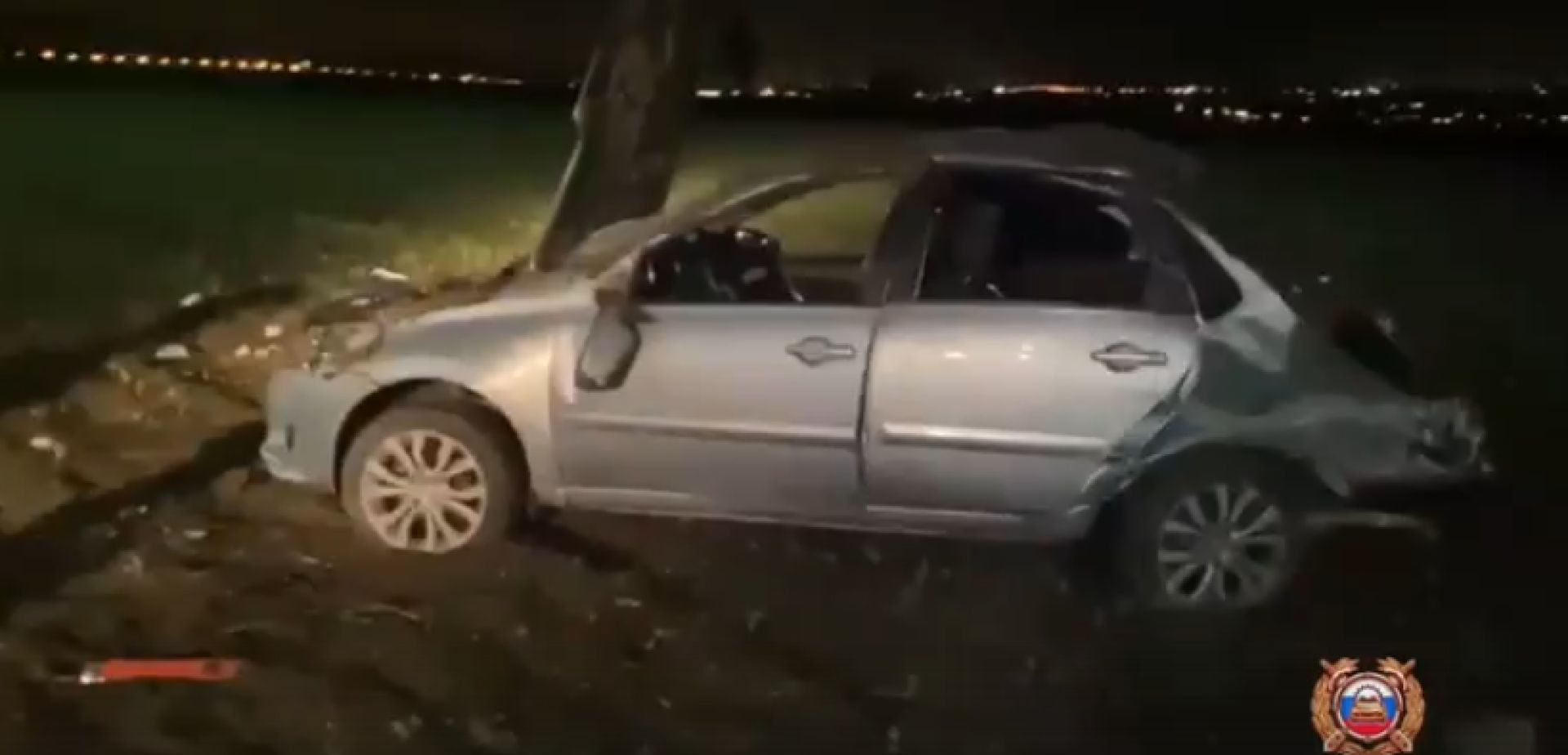 В Белгородской области «Датсун» врезался в «БМВ» и вылетел с дороги