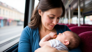 Мать, кормящая младенца грудью в автобусе, возмутила пассажиров под Воронежем