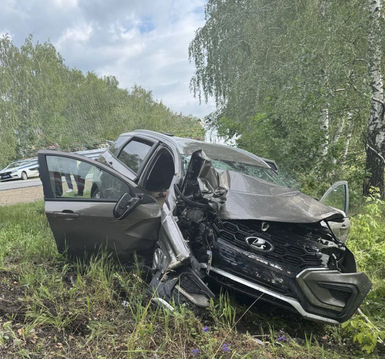 Lada вылетела с&nbsp;дороги и&nbsp;врезалась в&nbsp;дерево на&nbsp;воронежской трассе — есть погибший