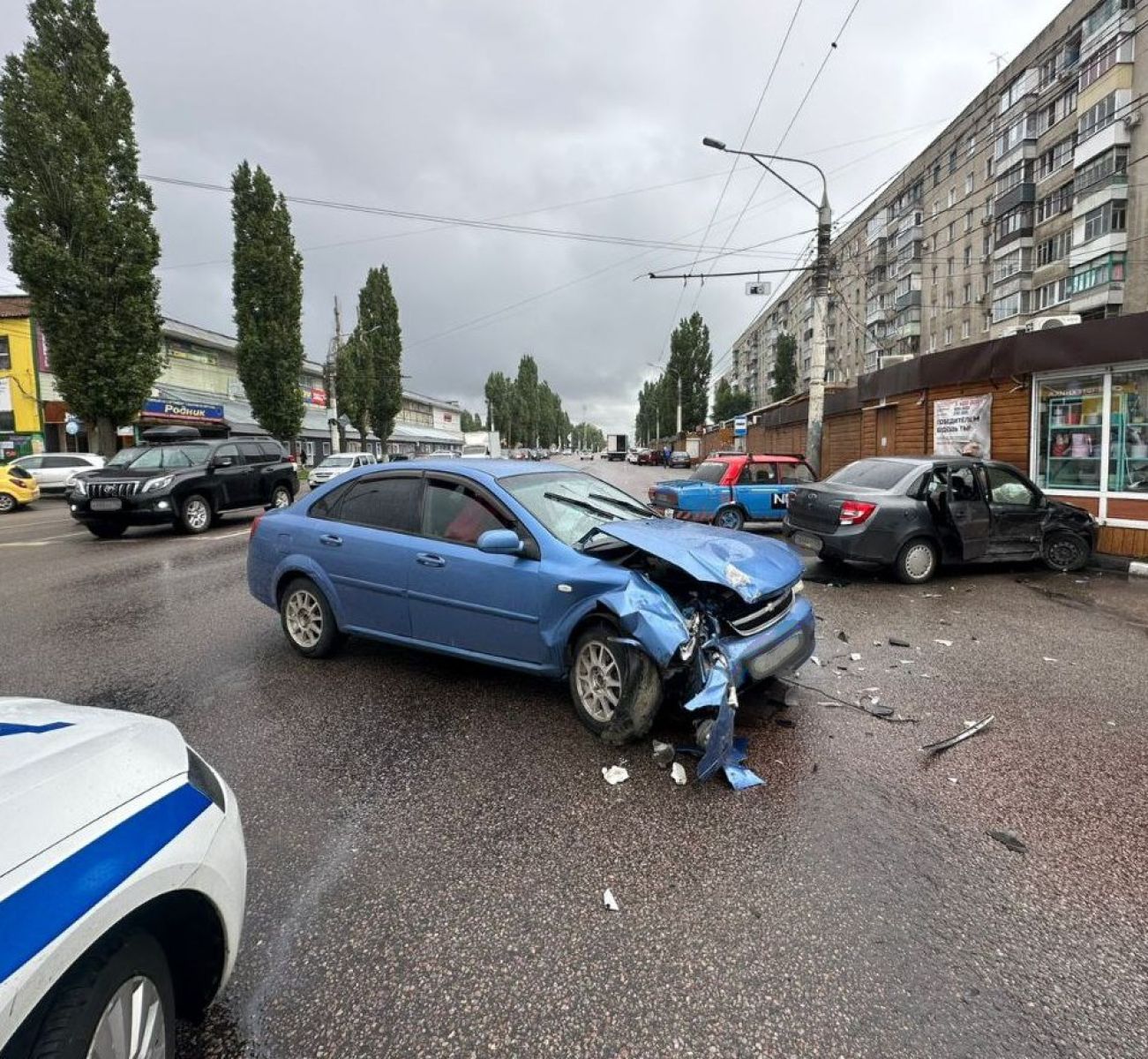 Четыре человека пострадали в&nbsp;ДТП на&nbsp;воронежском перекрёстке