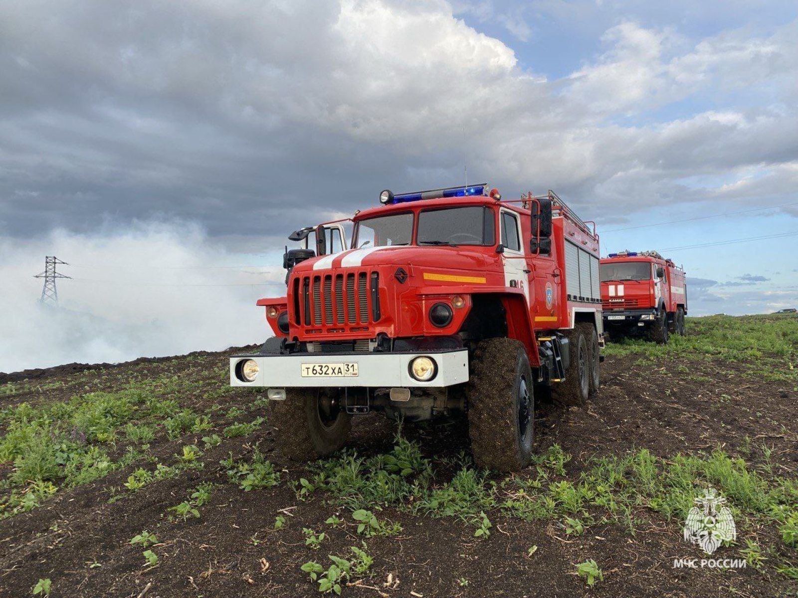Белгородские спасатели тушили деревья и взрывали снаряды