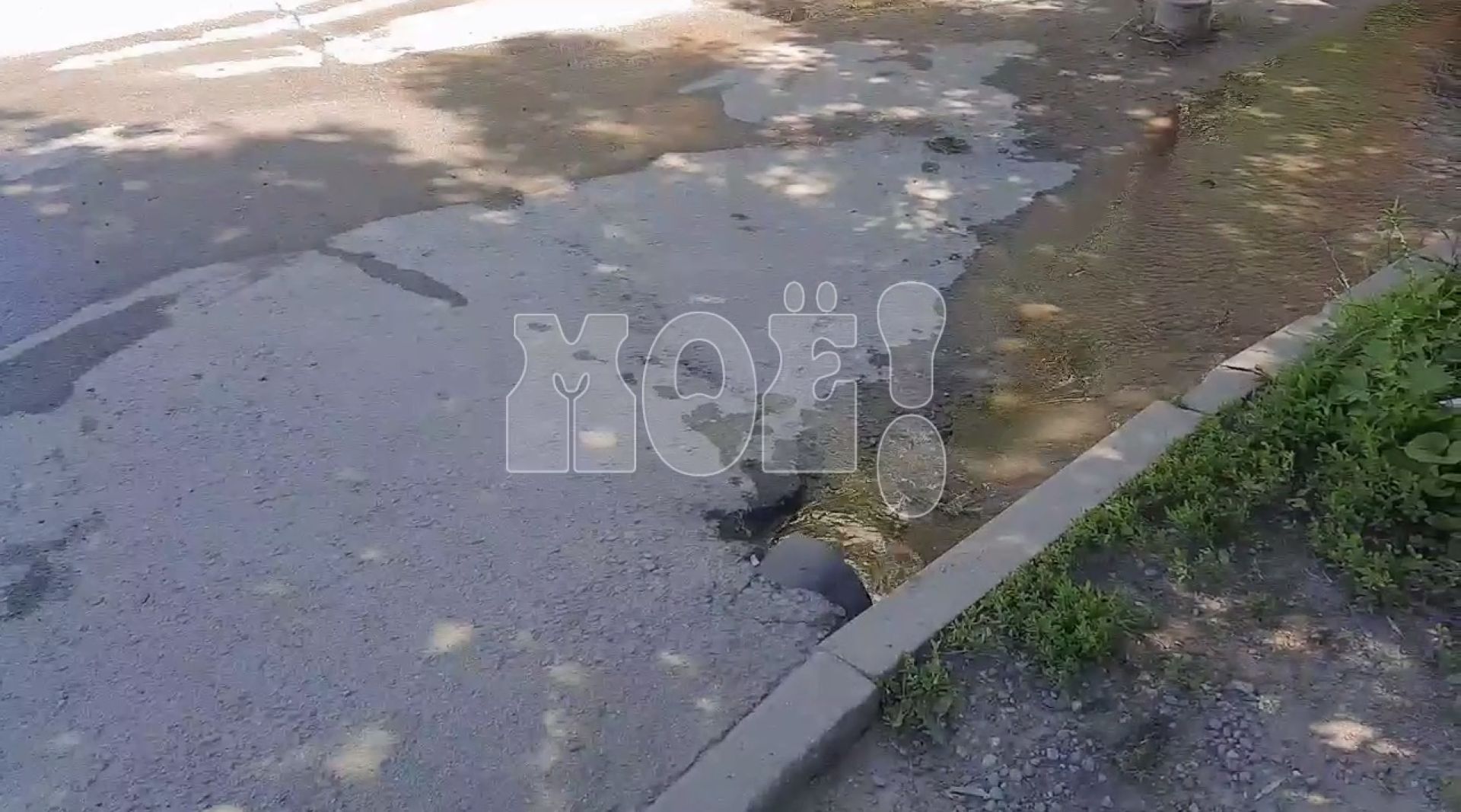 Ручей растёкся на Московском проспекте в Воронеже