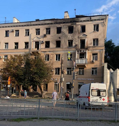 Беспилотник влетел в дом в центре Воронежа (ФОТО)