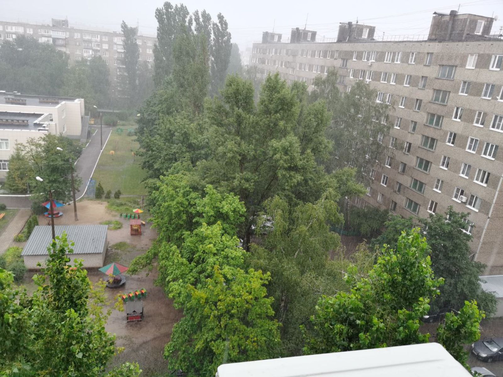 Мощный ливень обрушился на Воронеж&nbsp;
