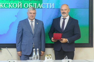 Воронежский энергетик получил медаль «За храбрость» II степени от Губернатора 