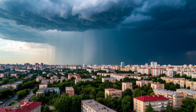 Грозы не покинут Воронежскую область 