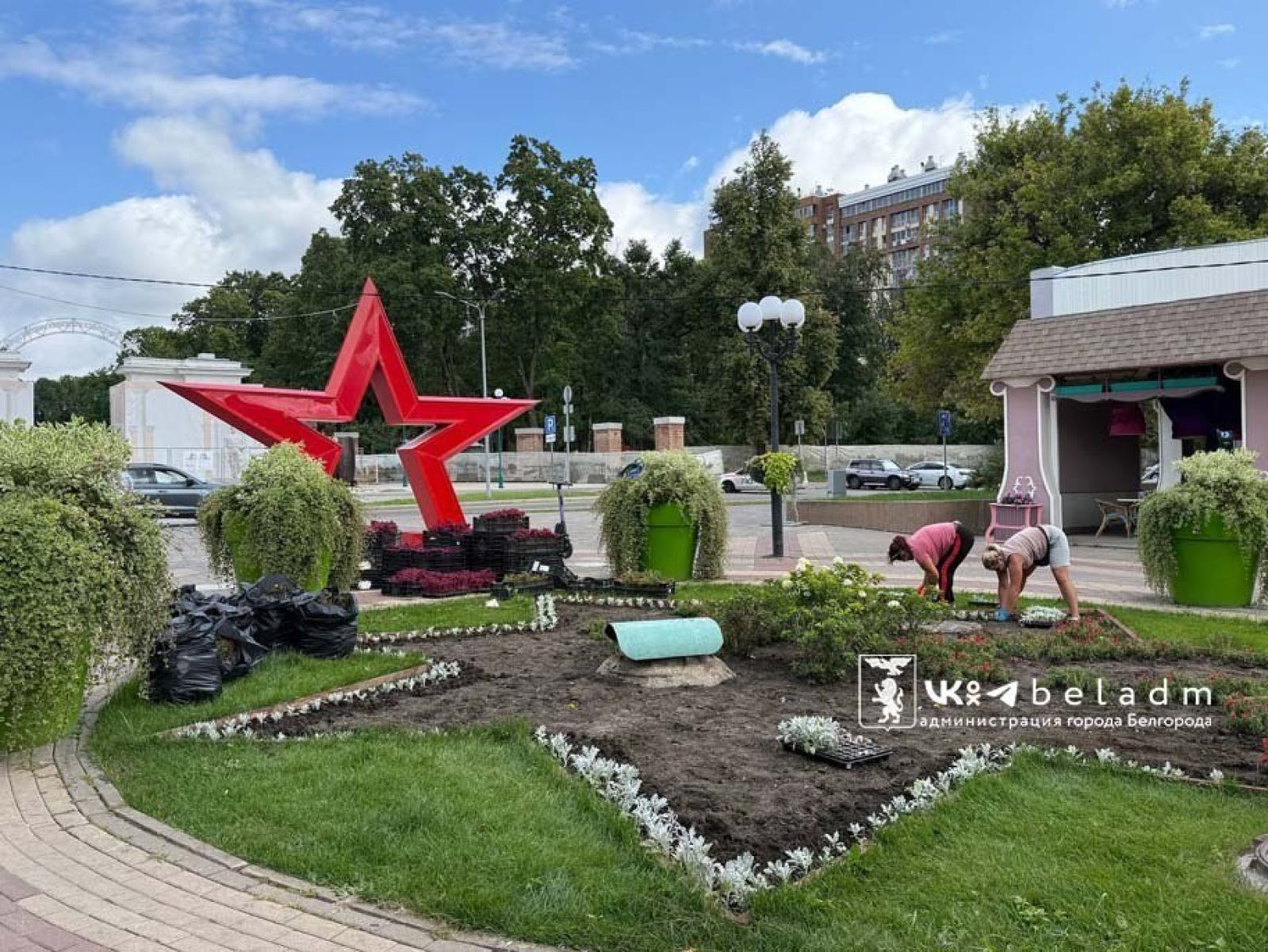 У звездной клумбы у парка Ленина в Белгороде появится новый облик