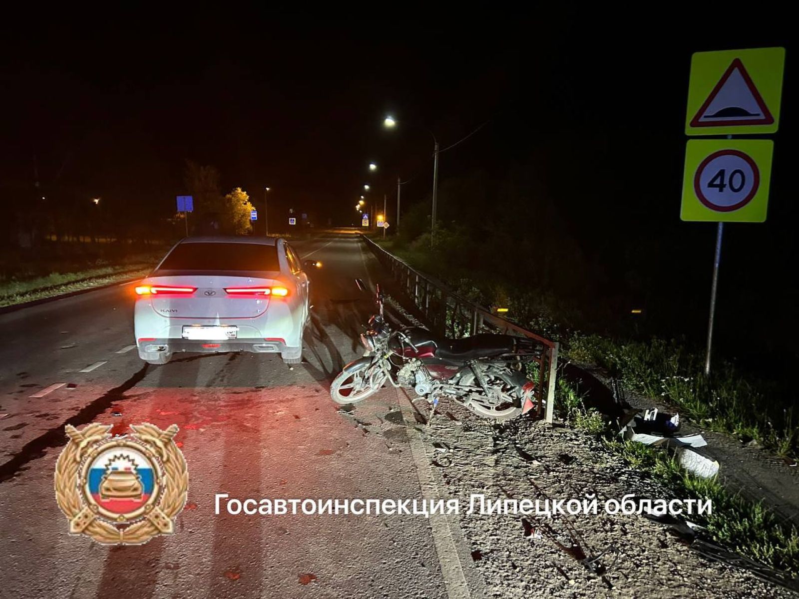 В Липецкой области подросток на мотоцикле сбил насмерть пенсионера