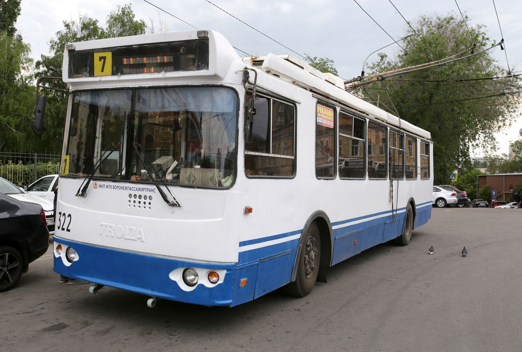 Движение троллейбусов остановили в Воронеже&nbsp;