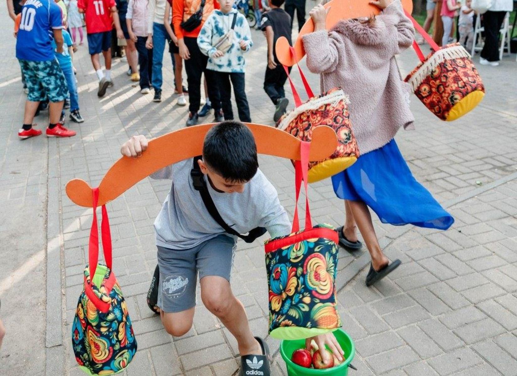 Яблочный спас отметили в&nbsp;воронежских микрорайонах