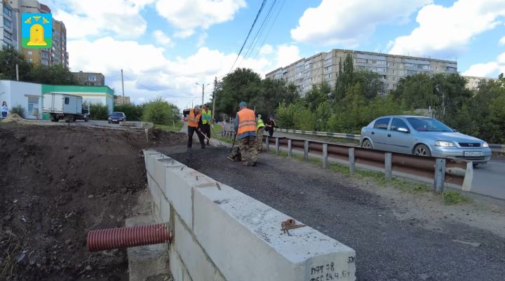 На улице Сенько в Тамбове восстановили мост после разрушения основания
