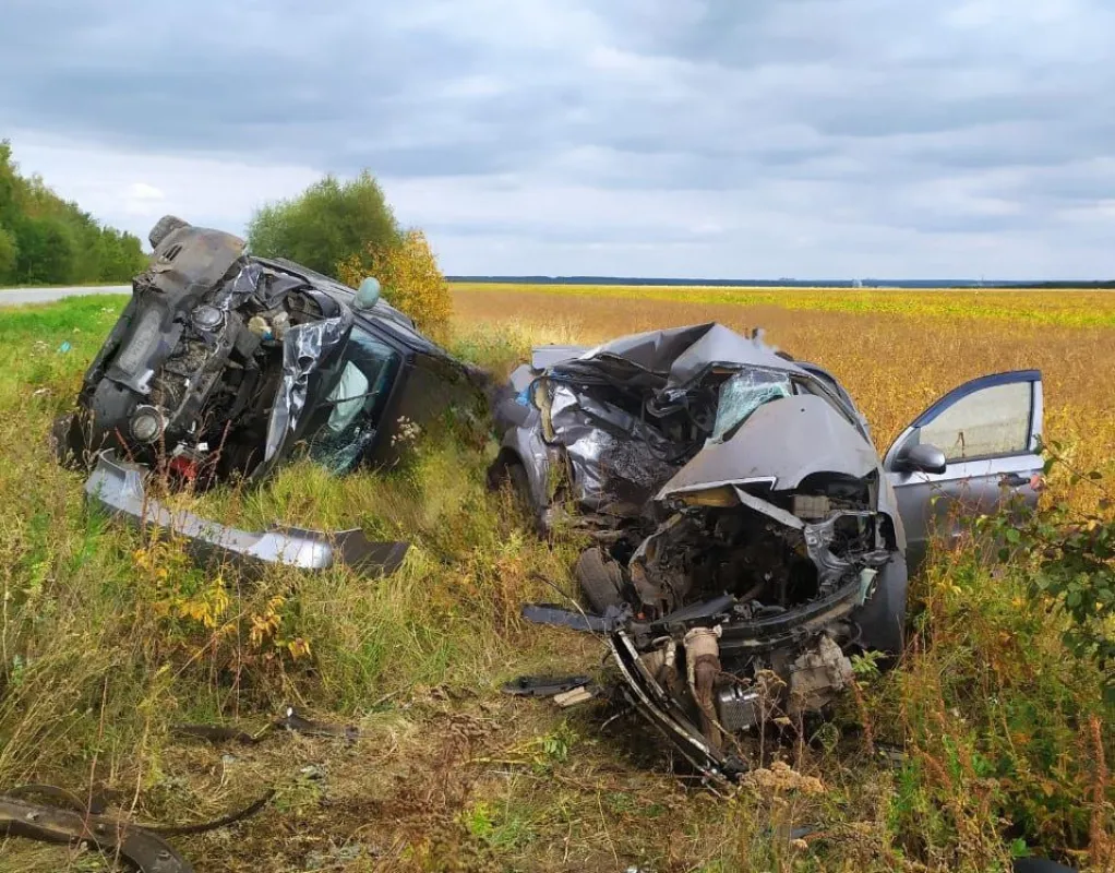 Мужчина погиб в&nbsp;страшном лобовом ДТП на&nbsp;воронежской трассе