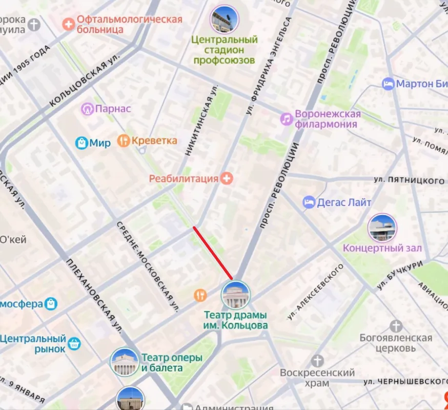 Проход для пешеходов перекроют на улице в центре Воронежа&nbsp;