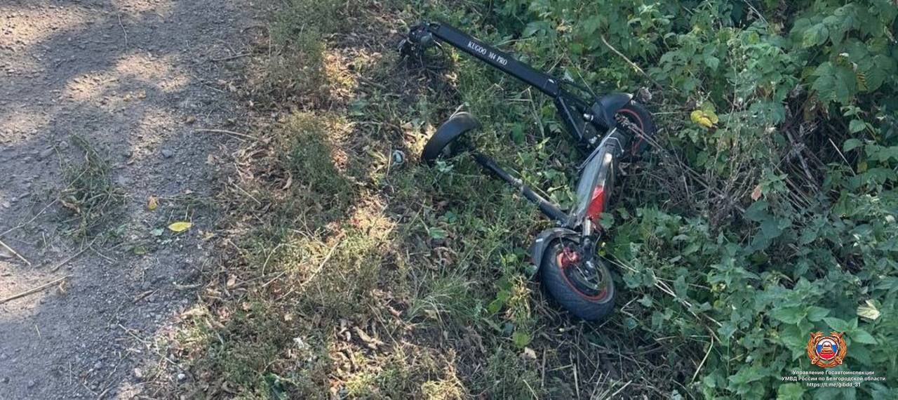 В Белгородской области электросамокатчик упал на проезжей части и умер