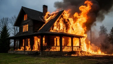 Ревнивец устроил пожар в воронежском селе