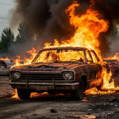 Гражданский автомобиль атакован дроном под Курском