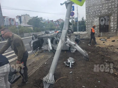 О страшной аварии с «перевёртышем» сообщили воронежцы