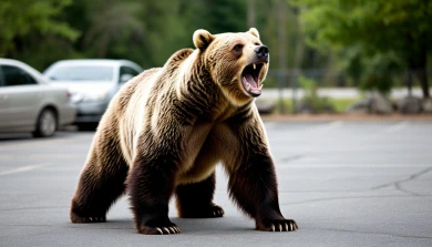 Главное за ночь. Разъярённый медведь напал на женщину у школы и снял с неё скальп