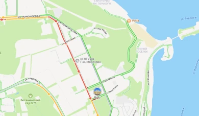 Километровая пробка сковала движение на оживлённой улице Воронежа