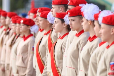 225 воронежских школьников стали юнармейцами в один день