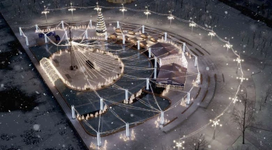 Зимой Адмиралтейку украсят масштабнее, чем год назад, рассказал мэр Сергей Петрин