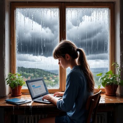 В День интернета Курск накроют серые облака 