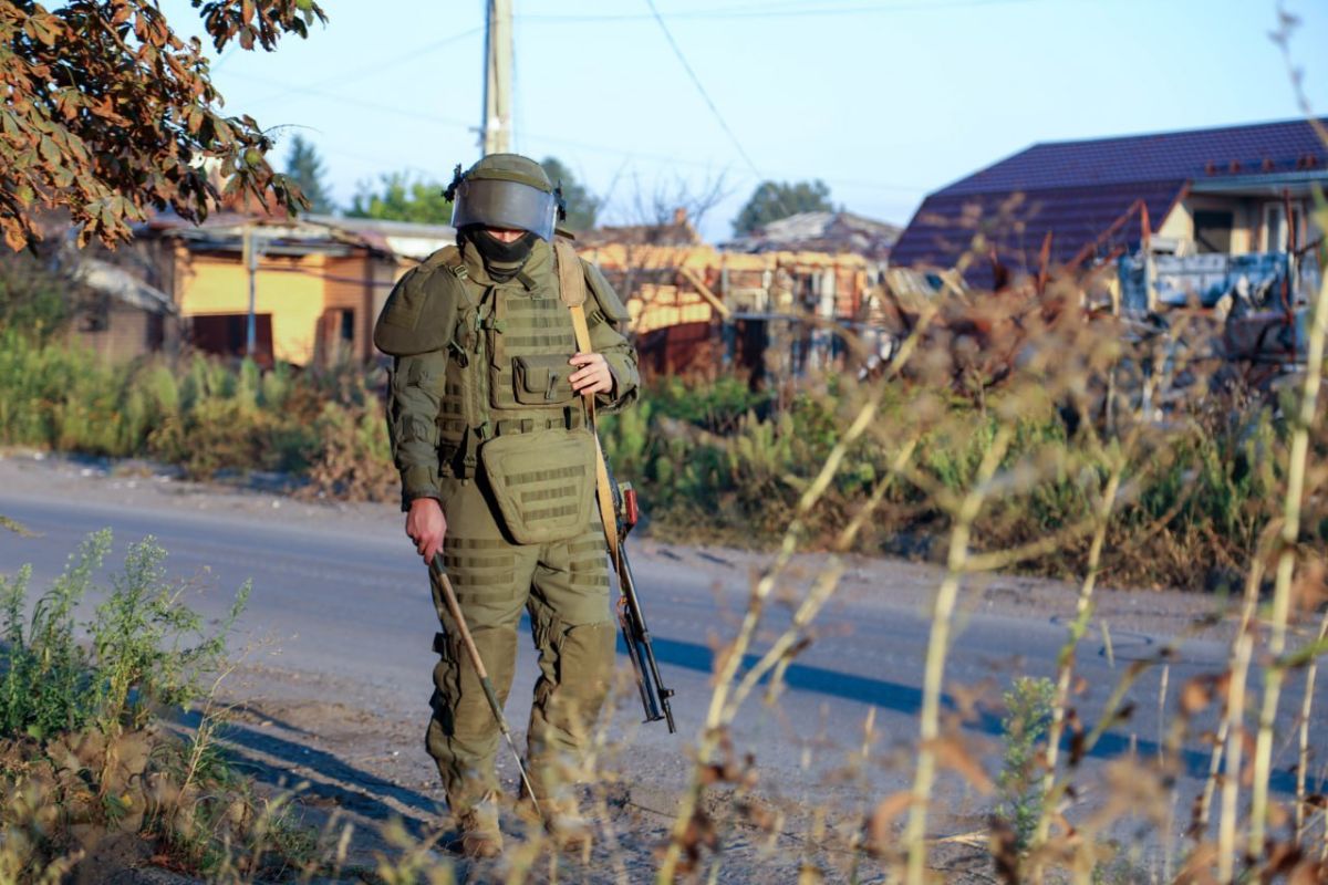 Саперы с собаками обнаружили под Курском склад боеприпасов ВСУ