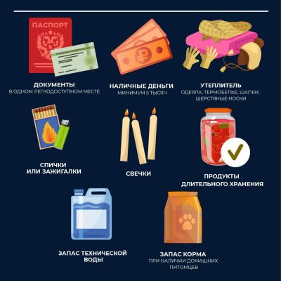 Белгородцам рассказали, какие вещи нужно подготовить на случай чрезвычайной ситуации