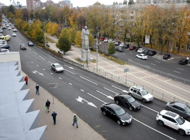 «Как в видеоигре». Как выглядит Воронеж из космоса