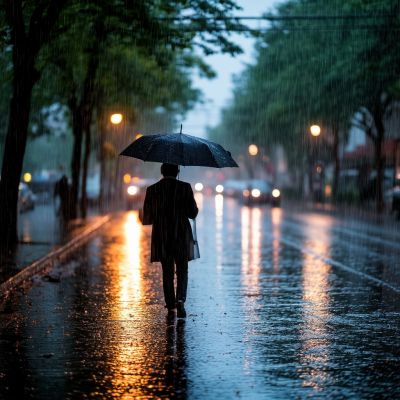 В Курске в День связиста по-прежнему дожди