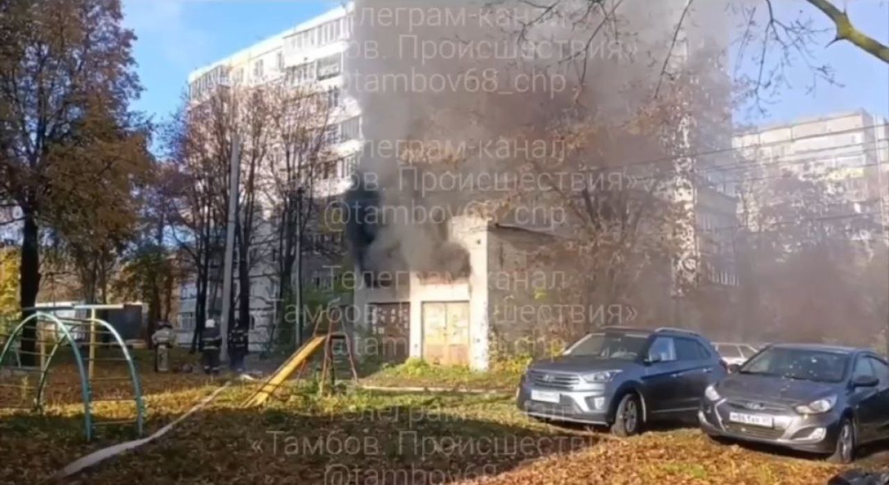 Трансформаторная подстанция сгорела в Тамбове