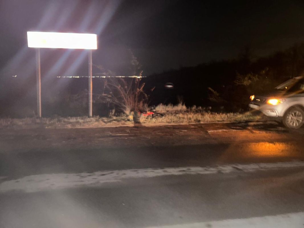 Легковушка слетела с&nbsp;дороги на&nbsp;трассе М-4 «Дон» под&nbsp;Воронежем