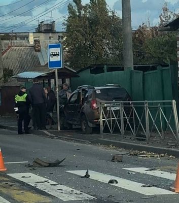 В Курске в жёстком лобовом столкновении пострадали четыре человека